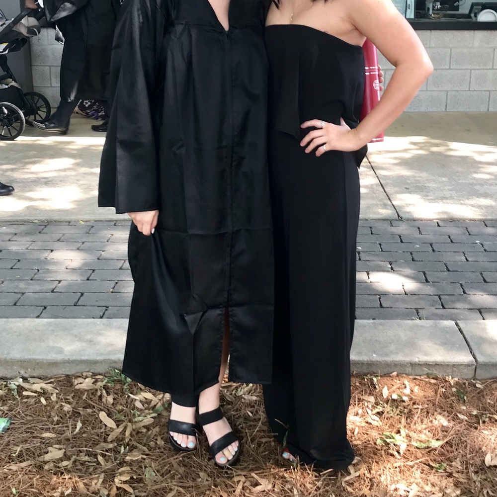 Black Strapless Jumpsuit